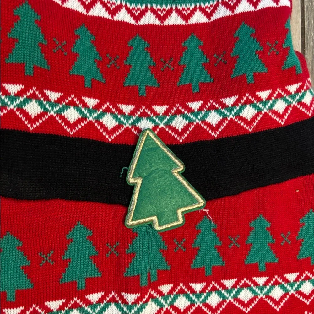 United States Sweaters Red and Green Holiday Jumpsuit - Picture 2 of 5